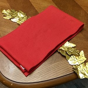 Red Fleece Scarf